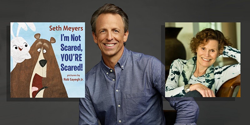 Emmy Award-winning writer Seth Meyers shares his debut picture book at this special virtual event with Judy!  Tuesday, March 15 at 7pm ET.