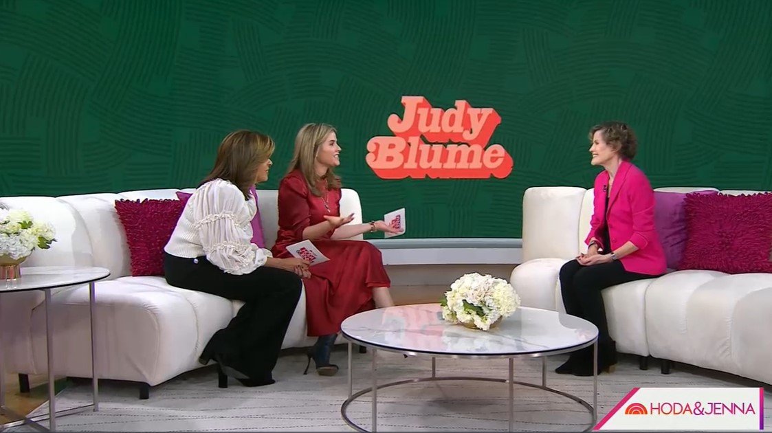 January 12, Judy was live on NBC’s TODAY show talking about Are You there God? It’s Me, Margaret.  Watch Judy’s segments with Jenna Bush Hager, Hoda Kotb and Savannah Guthrie.